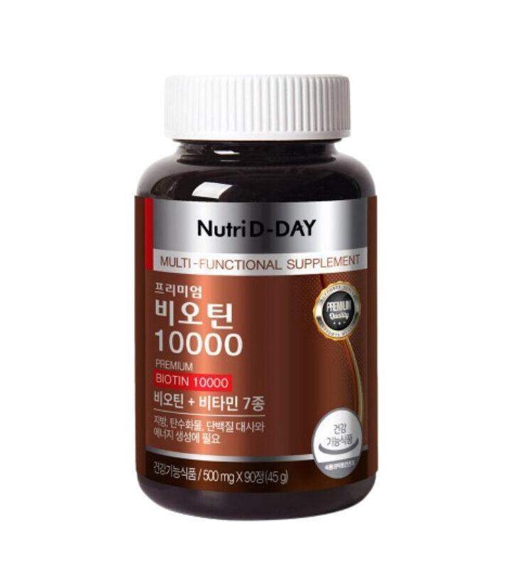 Viên Uống bổ sung Biotin 10000mg của Nutri D-DAY Hàn Quốc