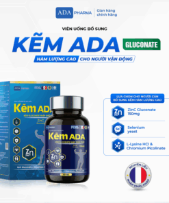 Kẽm ADA – Kẽm Gluconate nguyên liệu nhập khẩu Pháp – Hỗ trợ tăng cường sức khoẻ
