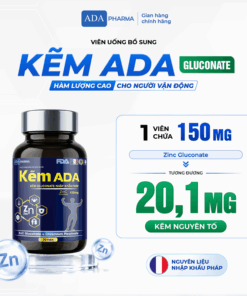 Kẽm ADA – Kẽm Gluconate nguyên liệu nhập khẩu Pháp – Hỗ trợ tăng cường sức khoẻ