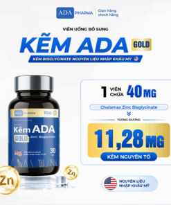 KẼM ADA CHELAMAX ZINC BISGLYCINATE Bổ sung kẽm thế hệ mới