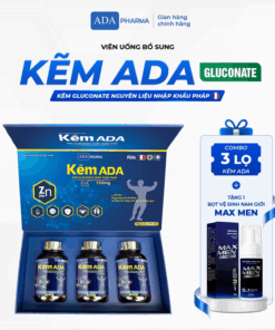 Kẽm ADA – Kẽm Gluconate nguyên liệu nhập khẩu Pháp – Hỗ trợ tăng cường sức khoẻ