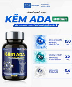 Kẽm ADA – Kẽm Gluconate nguyên liệu nhập khẩu Pháp – Hỗ trợ tăng cường sức khoẻ