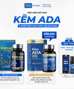 Kẽm ADA chính hãng – ADA Gluconate & ADA Bisglycinate – Hỗ trợ tăng cường sức khỏe