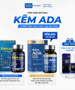 Kẽm ADA chính hãng – ADA Gluconate & ADA Bisglycinate – Hỗ trợ tăng cường sức khỏe