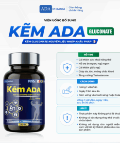 Kẽm ADA chính hãng – ADA Gluconate & ADA Bisglycinate – Hỗ trợ tăng cường sức khỏe